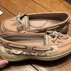 Sperry slip on cheetah print